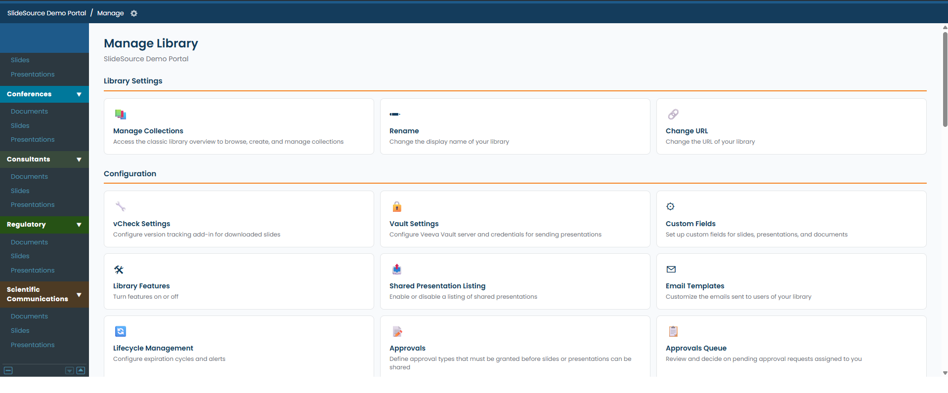 SlideSource Library security and governance overview